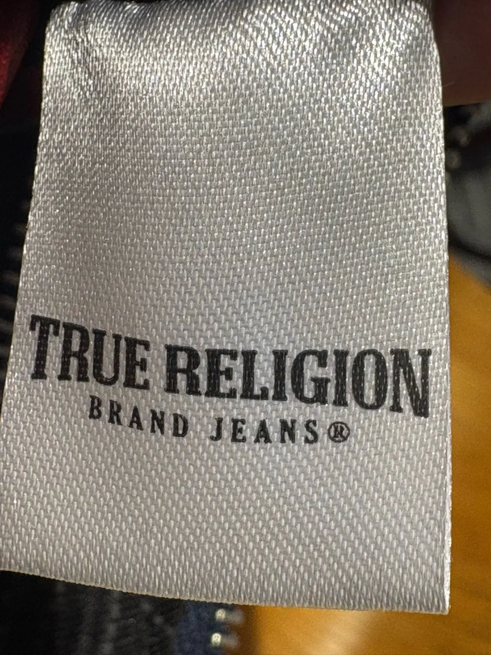 True Religion Crystal Wing denim hobo bag
